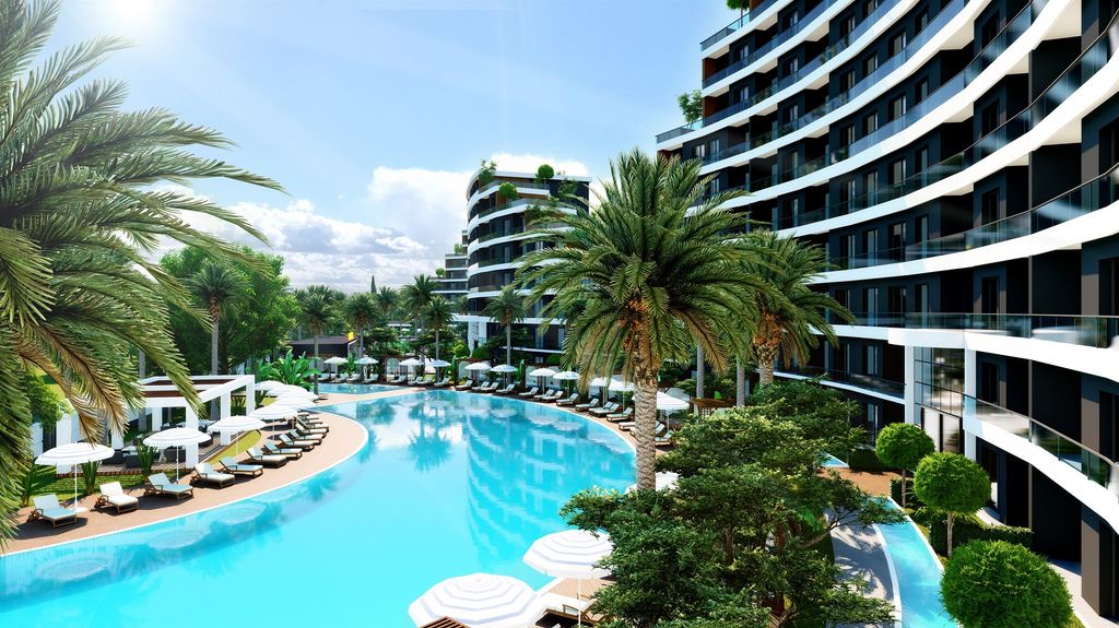 Property photo 3 of 13 Off-Plan Antalya Investment Properties For Sale - Landscaped Social Areas