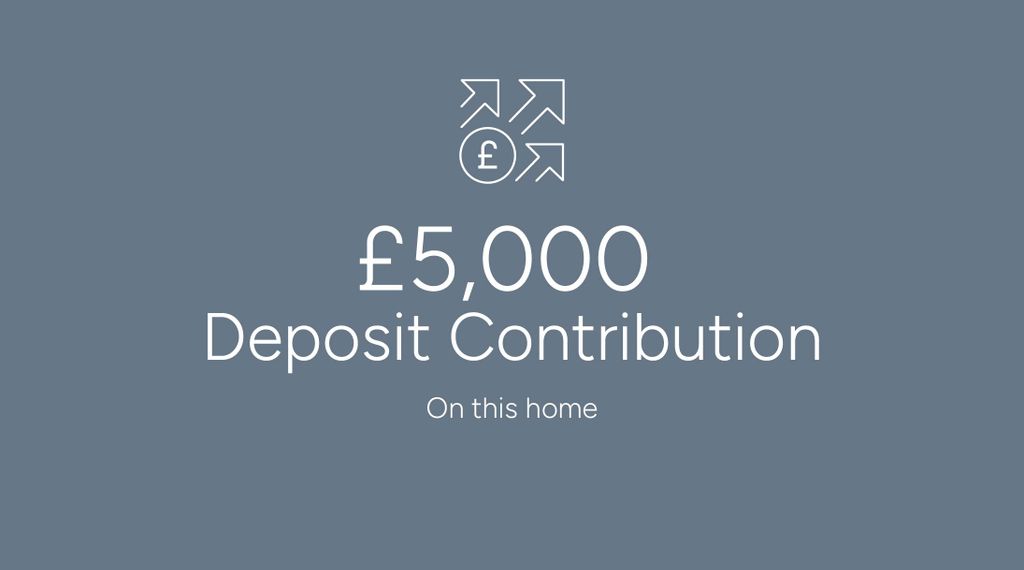 Property photo 2 of 10 £5,000 Deposit Contribution On This Home, With Arrows And A Pound Symbol Icon In The Background.