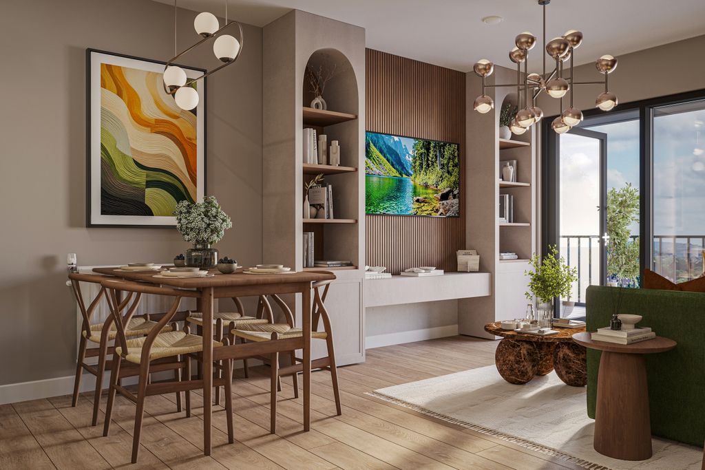 Property photo 2 of 7 Dinning And Living Area CGI - Bradbury Apartments
