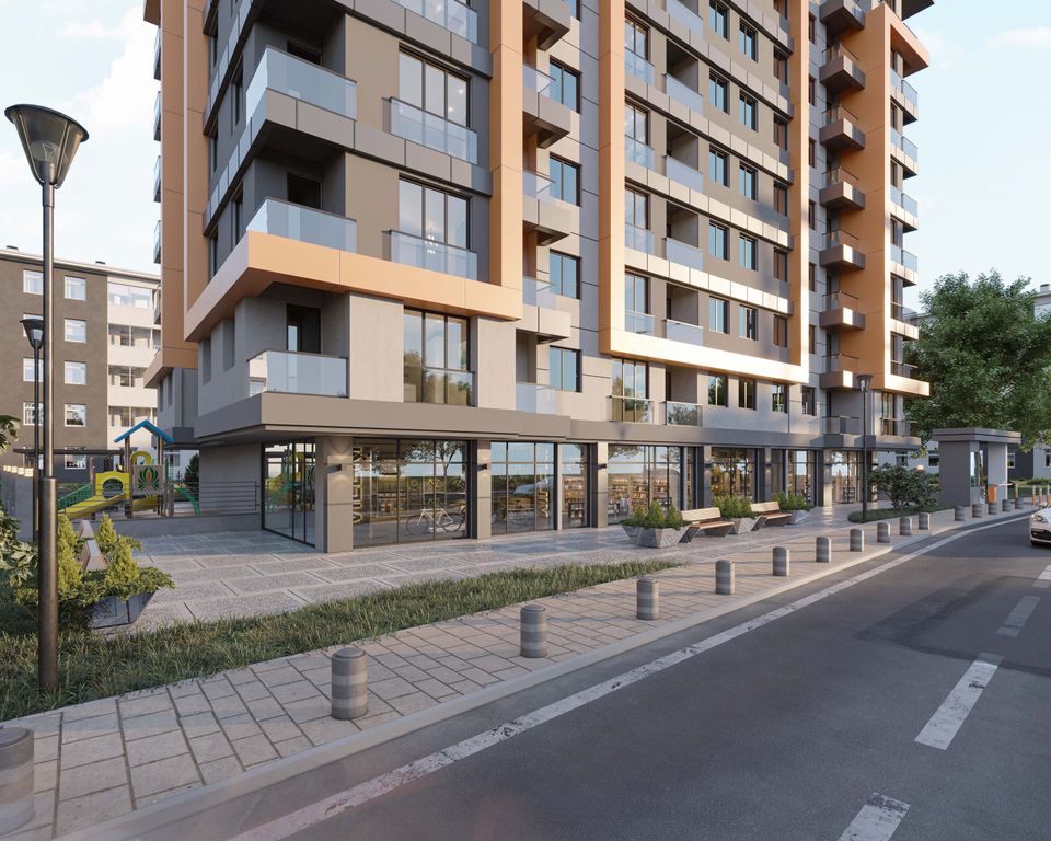 Property photo 3 of 11 Modern Lakeside Off-Plan Istanbul Property For Sale - View To The Apartment From The Street