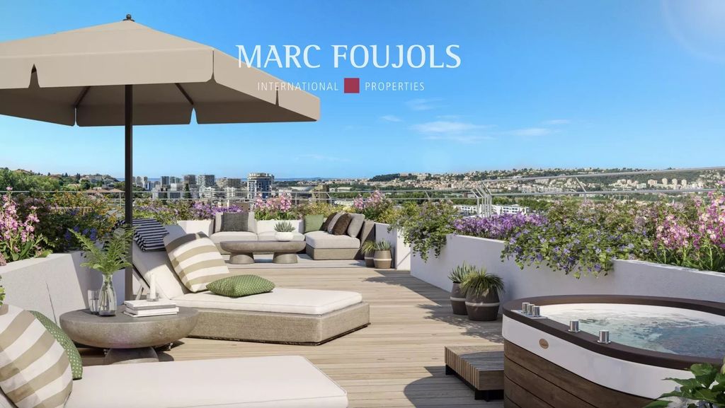 Property photo 1 of 13 Nice Sainte-Marguerite - Penthouse 4 Rooms With Double Box And Swimming Pool