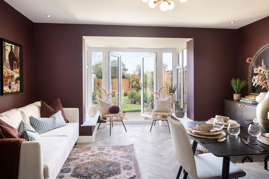 Property photo 1 of 9 Kitchen With Dining Area In The Rockley 3 Bedroom Home