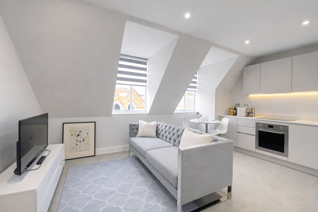 Property photo 1 of 5 Modern Attic Living Room And Kitchen