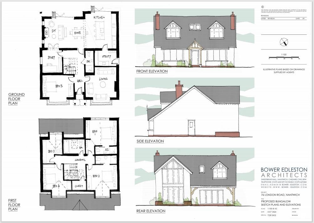 Property photo 2 of 27 76 London Road - Proposed Bungalow Sketch Plans.Pn