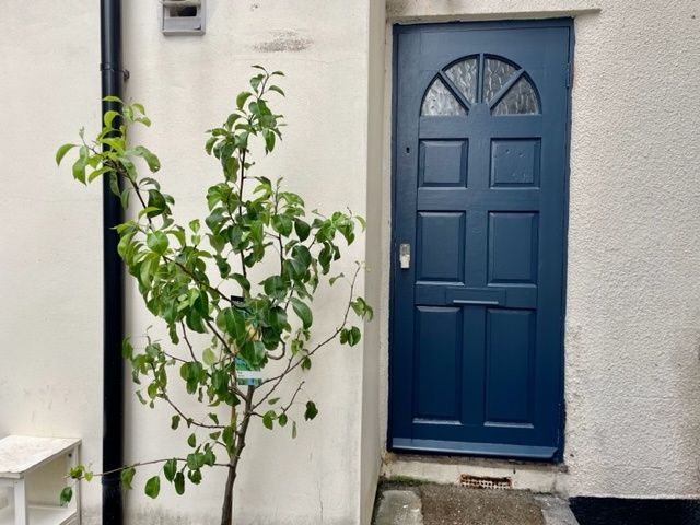 Property photo 2 of 7 Charming Entrance With A Freshly Painted Deep-Blue...