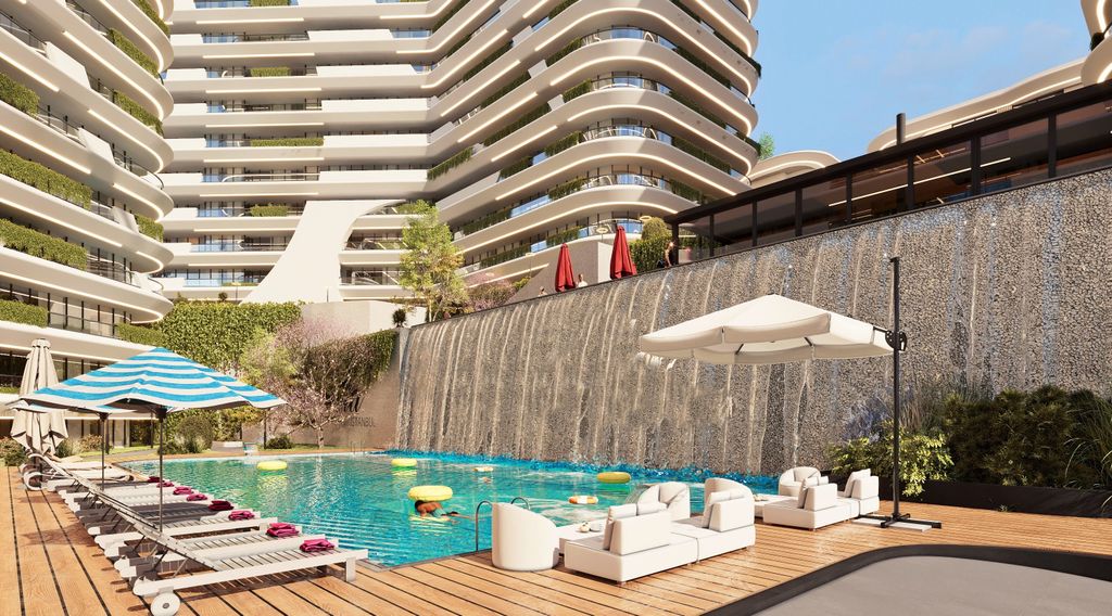 Property photo 3 of 20 Investment Properties For Sale On Istanbul Asian Side - Communal Outdoor Pool