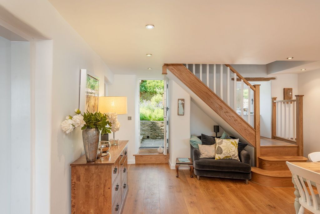 Property photo 2 of 12 The Old Dairy, Stoke Fleming, Kitchen And Back Door