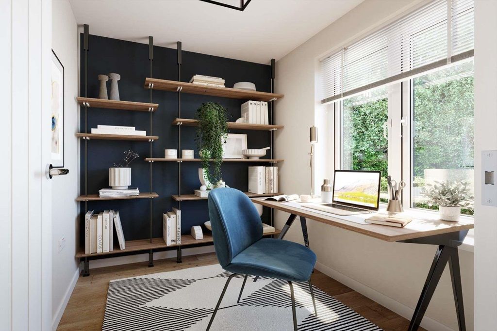 Property photo 3 of 4 A Dedicated Home Office Separates Work From Home