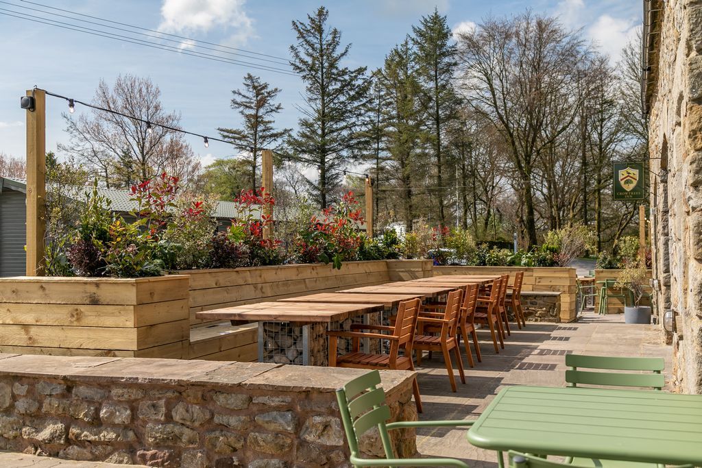 Property photo 2 of 18 Outdoor Seating Area At Crowtrees Inn Bowland Fell Holiday Park