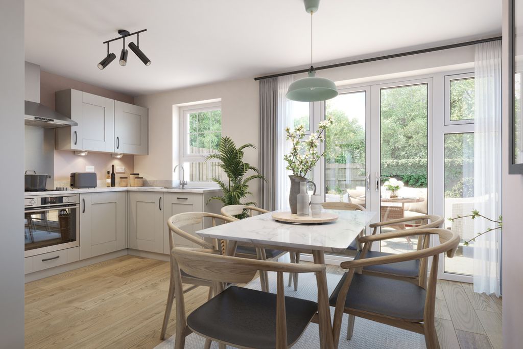 Property photo 2 of 9 Kitchen And Dining Room In 3 Bed Blyford