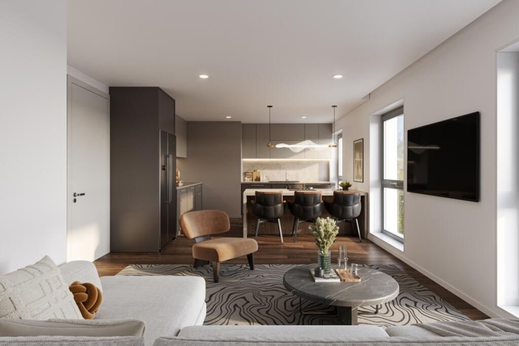 Property photo 1 of 3 A Spacious And Stylish Modern Living Room With Abu...