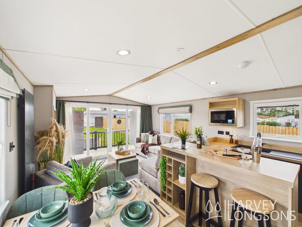 Property photo 3 of 18 Open Plan Living Area With Patio Doors In The Abi Ingleton Holiday Caravan At Pakefield Holiday Park, Suffolk