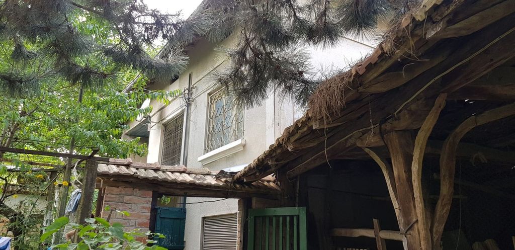 Property photo 3 of 91 Side Perspective Showing House Windows, Green Plants, And Adjacent Wooden Outbuilding Roof