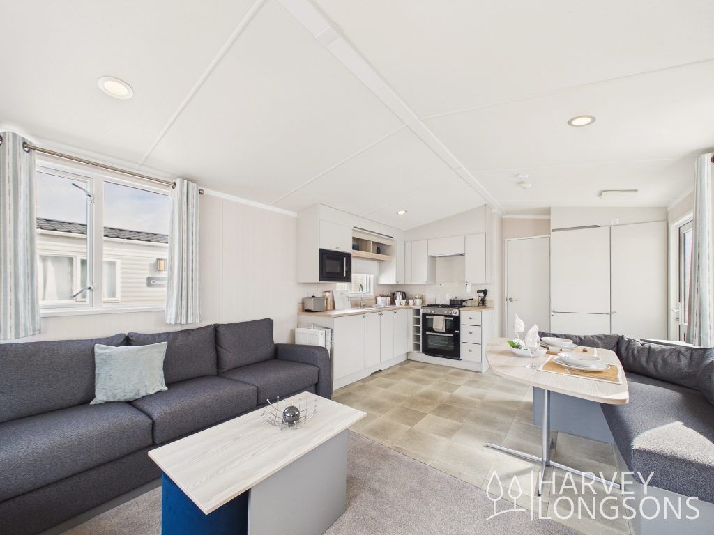 Property photo 3 of 12 Bright Open-Plan Lounge, Dining Area And Kitchen.