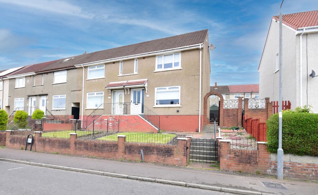 Property photo 1 of 14 2 Bed End-Terraced House For Sale Woodhall Avenue, Coatbridge ML5