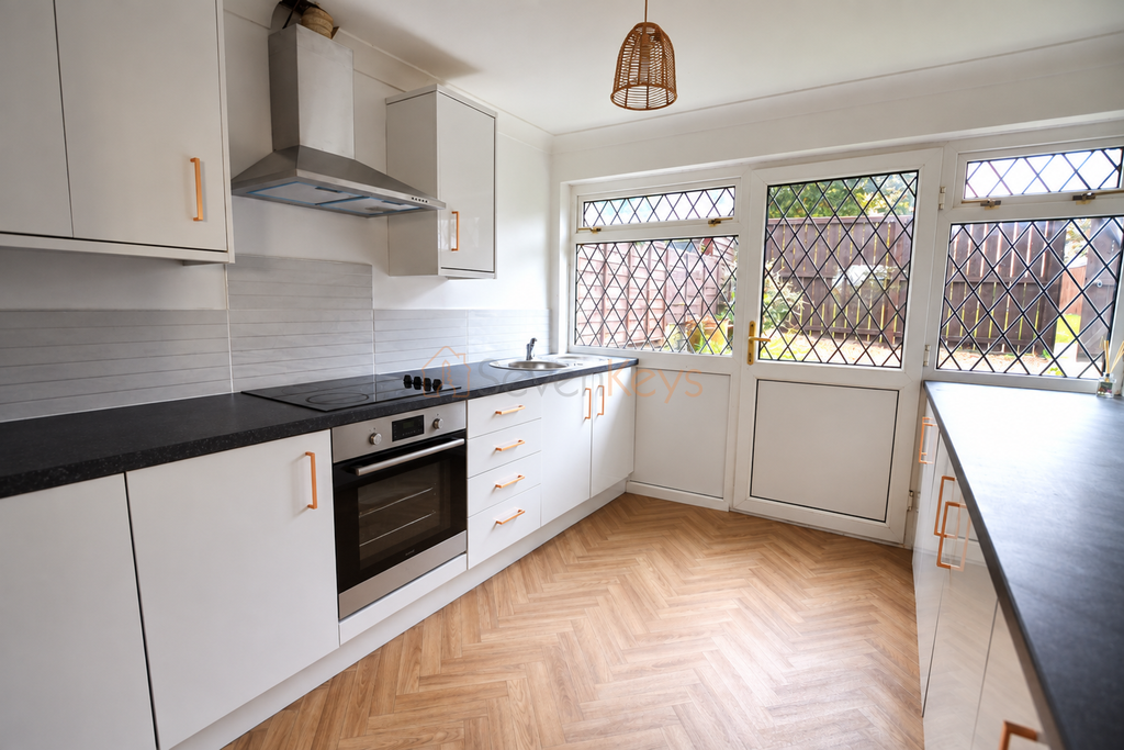 Property photo 1 of 14 Bright Modern Herringbone Kitchen