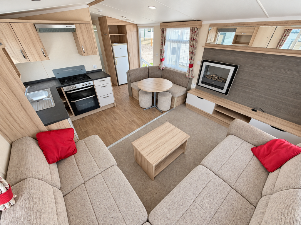 Property photo 2 of 10 Open Plan Living Area With Comfortable Seating, Modern Kitchen And Dining Space