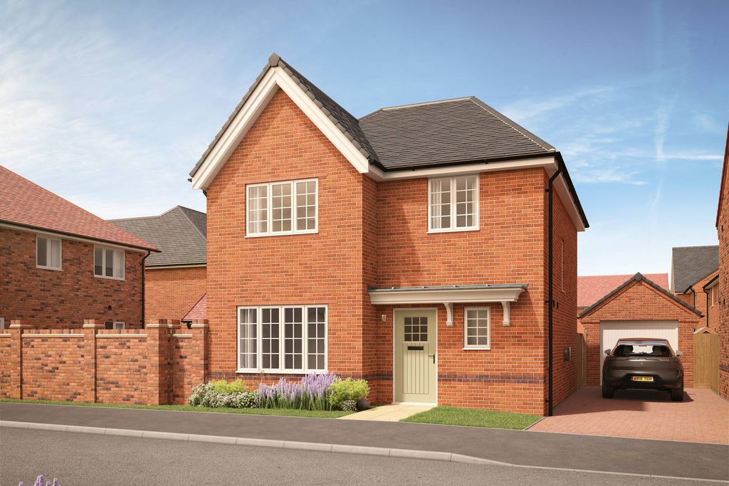Property photo 1 of 10 A Modern Brick House With A Light Green Door And Manicured Flower Beds Sits On A Paved Driveway In F