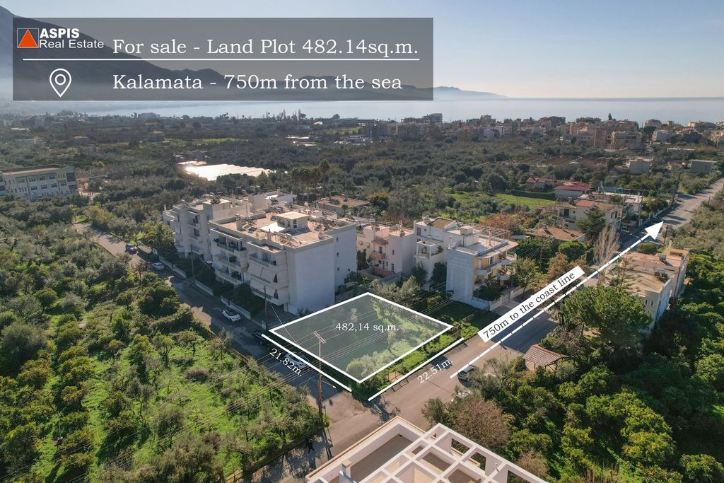 Property photo 1 of 9 - Plot Of Land For Sale, Kalamata, 482,14 Sq.m., €300.000