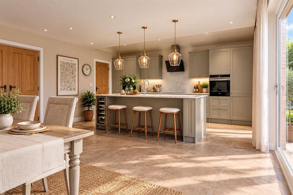 Property photo 2 of 8 Warm Farmhouse Kitchen Dining Room.Jpg