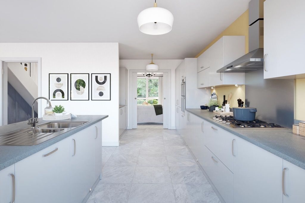 Property photo 3 of 16 A Modern Kitchen Area With Ample Storage