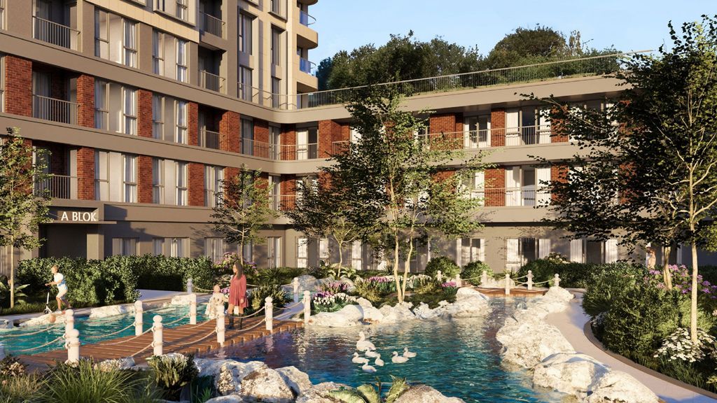 Property photo 3 of 13 Exceptional Istanbul Residence Apartments For Sale - Water Features And Pathways