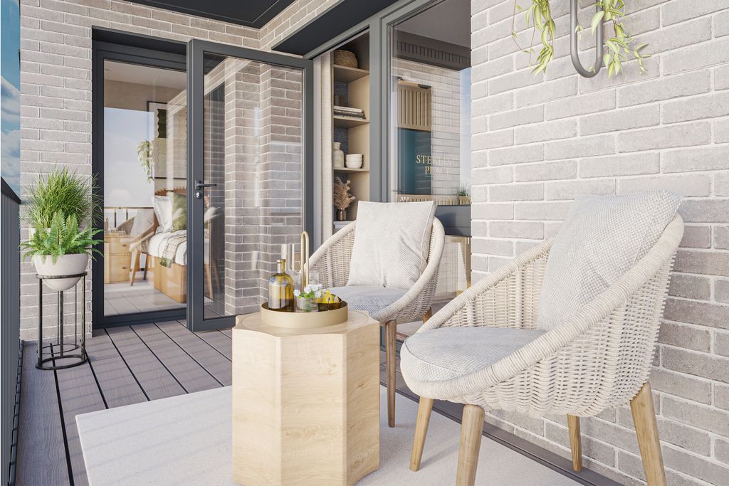 Property photo 3 of 6 Balcony CGI - Bradbury Apartments