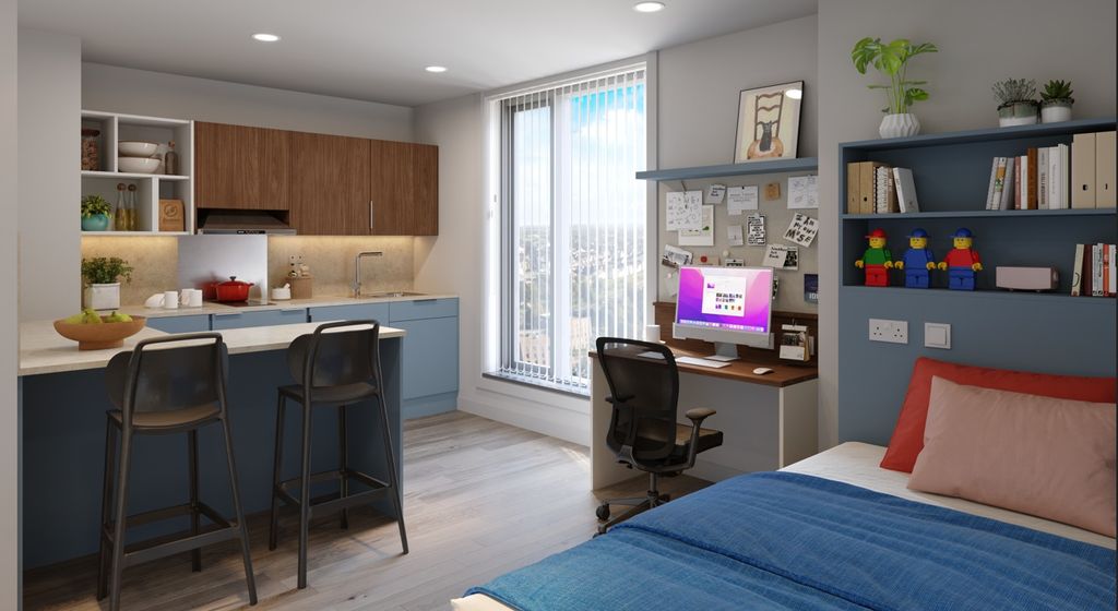 Property photo 1 of 7 Bright, Stylish Studio Room With A Well-Equipped K...