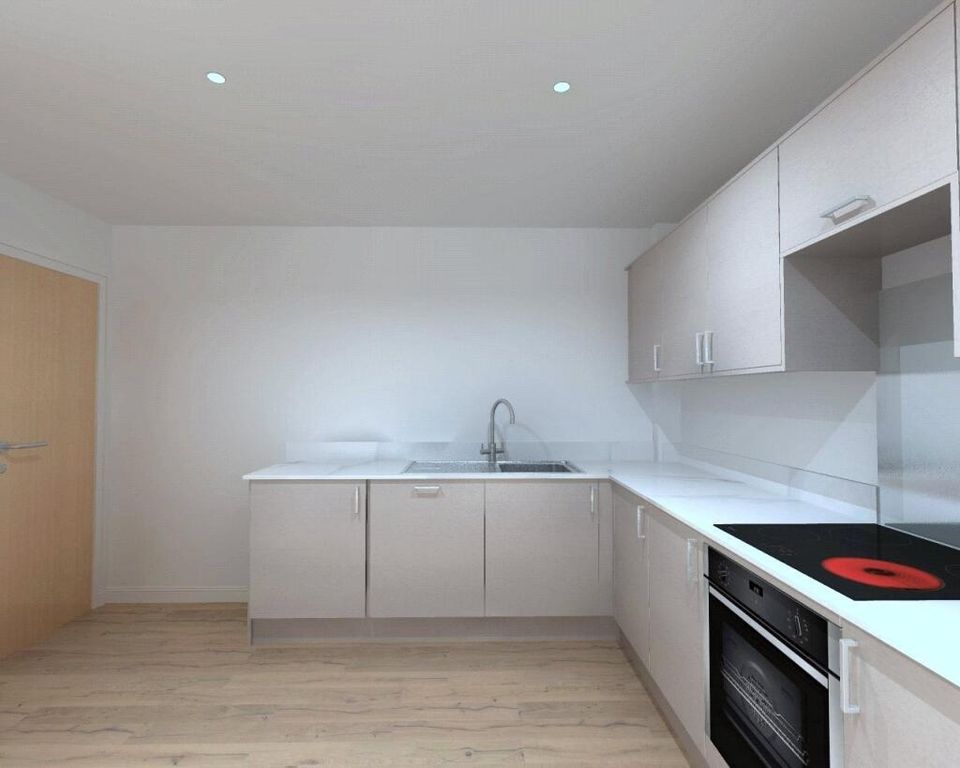 Property photo 2 of 3 Modern Kitchen With Sleek White Cabinetry And Ampl...