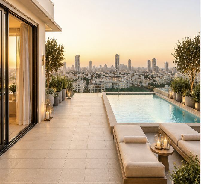 Property photo 1 of 4 Luxury Duplex Penthouse With Private Pool For Sale In The Heart Of Tel Aviv | The Ultimate City Life