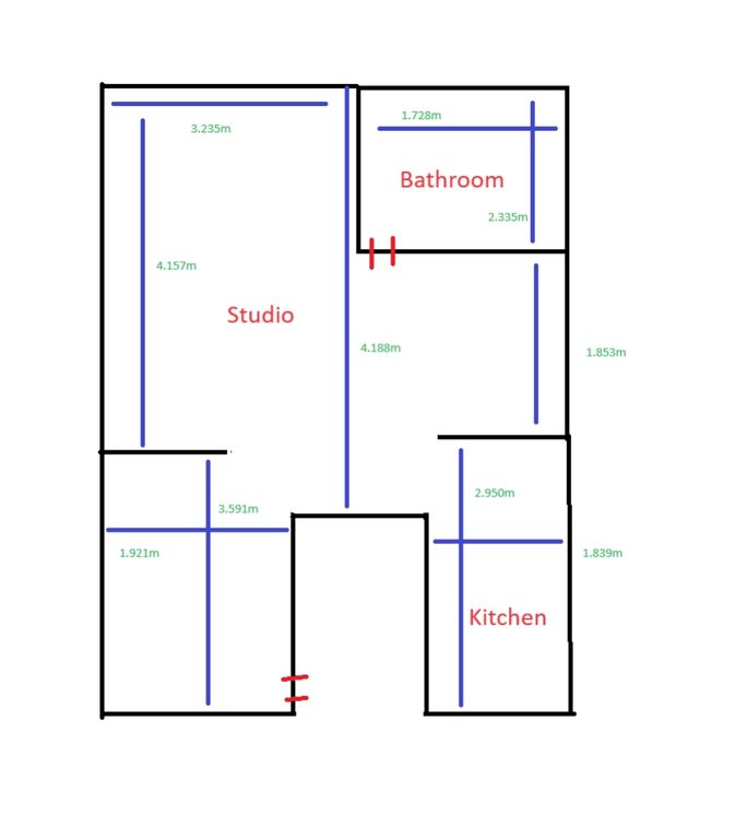 Property photo 2 of 2 Floor Plan - Flat 4 201-203 High Street June 2024