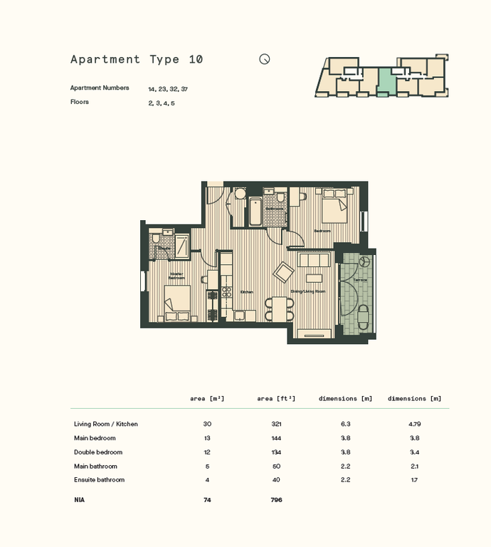 Property photo 1 of 10 Brochure Flat 14,23,32,37 Florrplan.Png