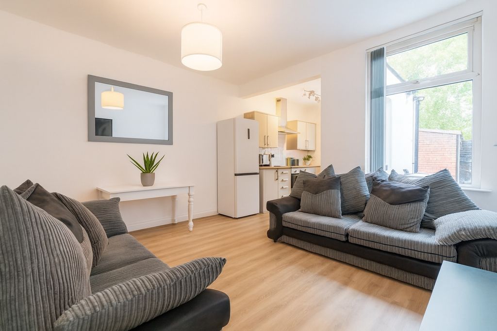 Property photo 2 of 8 Bright, Modern Living Room With Large Windows, Com...