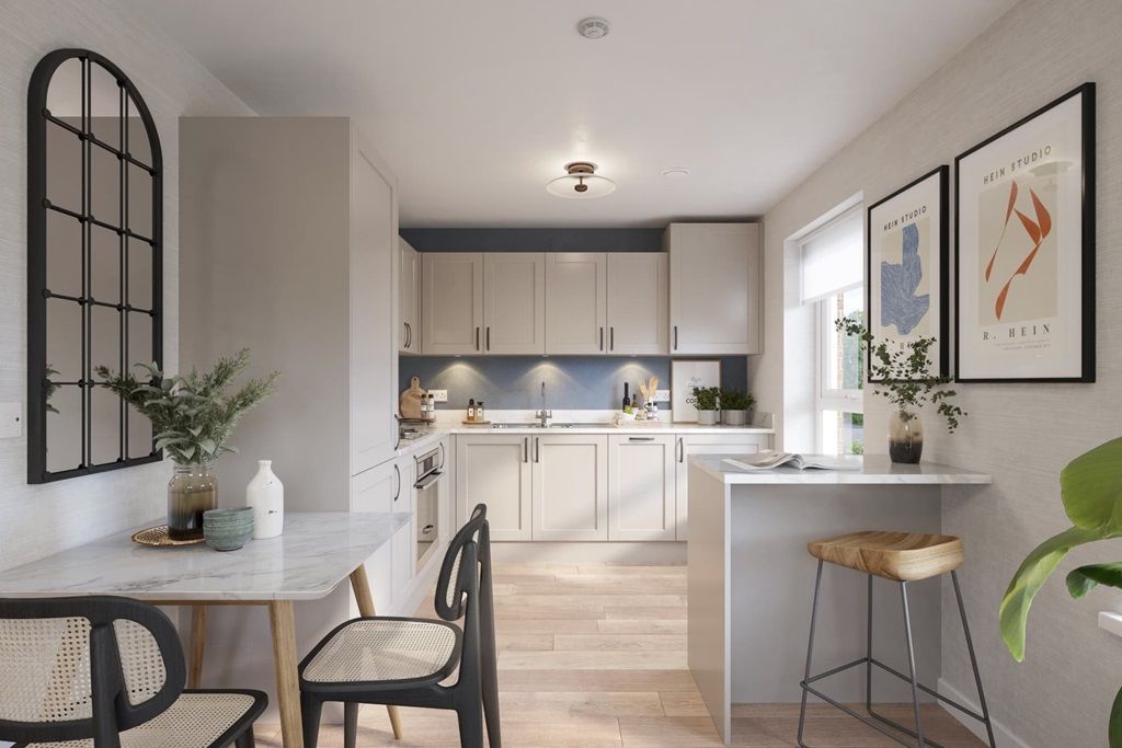 Property photo 3 of 5 A Modern Kitchen Area With Breakfast Bar