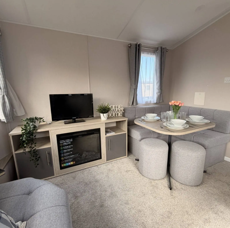 Property photo 3 of 9 Living Area In The Atlas Festival Holiday Caravan For Sale At Eastern Beach Holiday Park, Norfolk