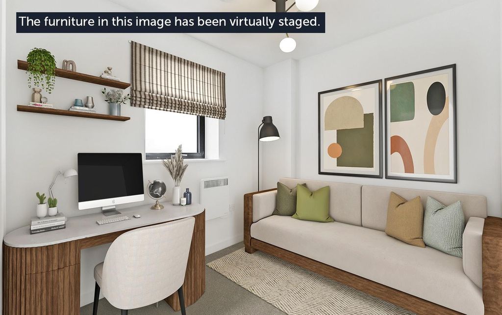 Property photo 2 of 65 Plot 7 Bedroom 2 With Virtual Staging Disclaimer -