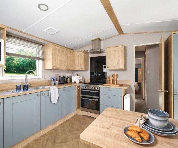 Property photo 2 of 5 Fully Integrated Kitchen In The Abi Hamble Holiday Caravan For Sale At Hoburne Cotswold Reach, Gloucestershire