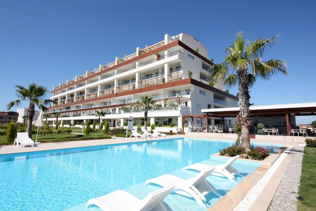 Property photo 1 of 20 Sea View Antalya Property For Sale In Side - Communal Pool And Sun Lounging Terraces