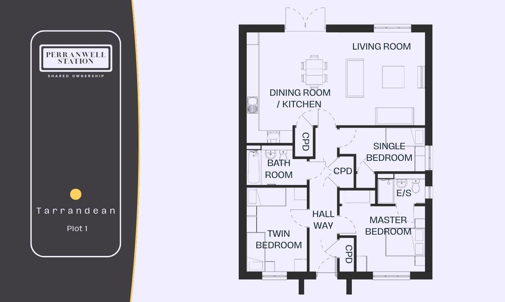 Property photo 2 of 8 Perranwell Station Htc Plot 1 Floorplan - Tarrande