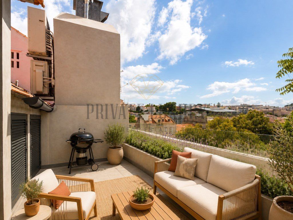 Property photo 1 of 30 New 2 Bedroom Duplex Apartment With Terrace Next To Avenida Da Liberdade | Praça Da Alegria, Lisbon