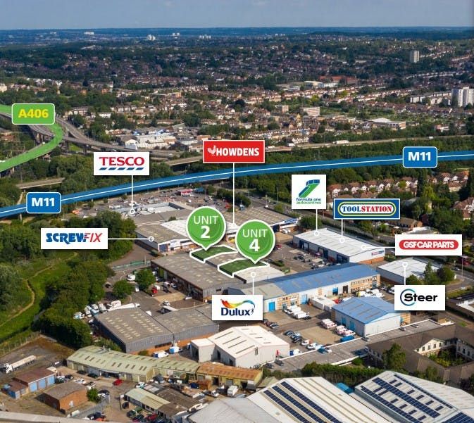 Property photo 1 of 2 Wg Units 2 4 Woodford Trad Est Aerial.Jpg