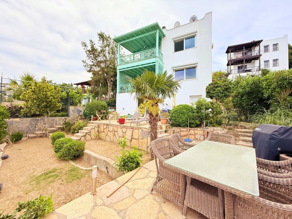 Property photo 2 of 21 Tranquil Sea View Bodrum Property For Sale - Main View Of The Villa And Private Garden