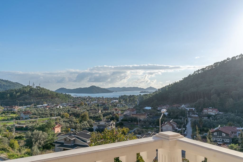 Property photo 1 of 21 A Minimalistic Attic Duplex Apartment In Gocek For Sale - Magnificent Sea And Nature View Property