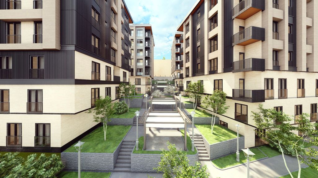 Property photo 1 of 17 Exclusive City Centre Istanbul Smart Home Properties For Sale Â€“ Landscaped Gardens Between The Blocks