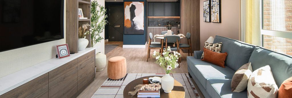 Property photo 1 of 1 An Interior Living / Dining / Kitchen Image At Oval Village