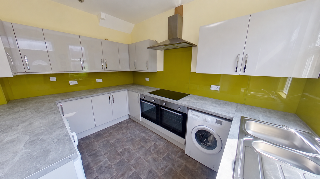 Property photo 3 of 13 Bright Lime-Backsplash Modern Kitchen