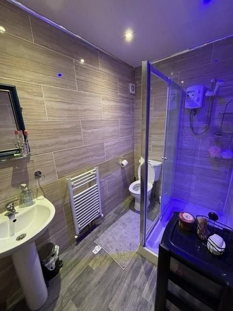 Property photo 3 of 8 Modern Tiled Bathroom With A Walk-In Shower, Pedes...