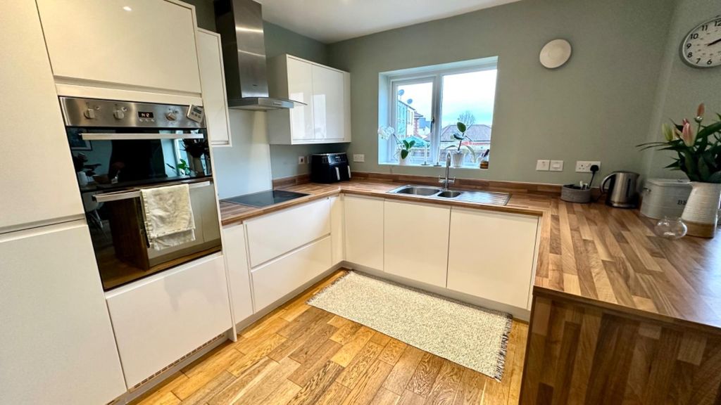 Property photo 3 of 11 Bright Modern Kitchen With Sleek Wood Worktops...