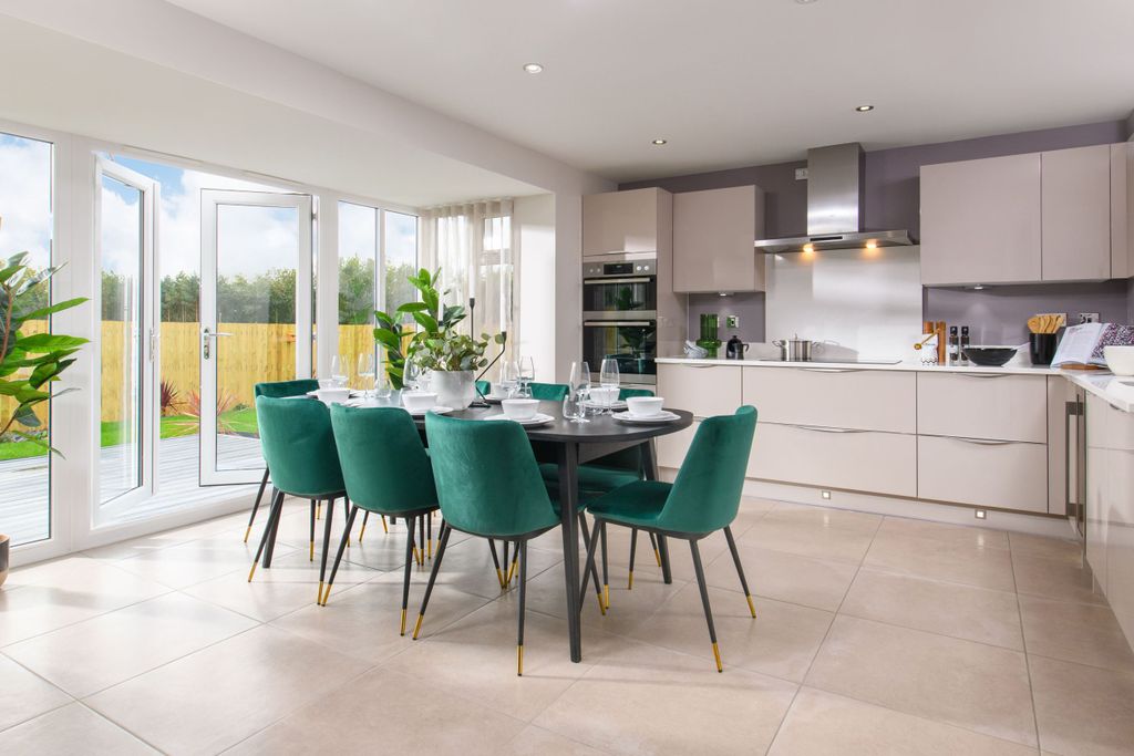 Property photo 2 of 9 Kitchen Diner In The Millford 4 Bedroom Show Home