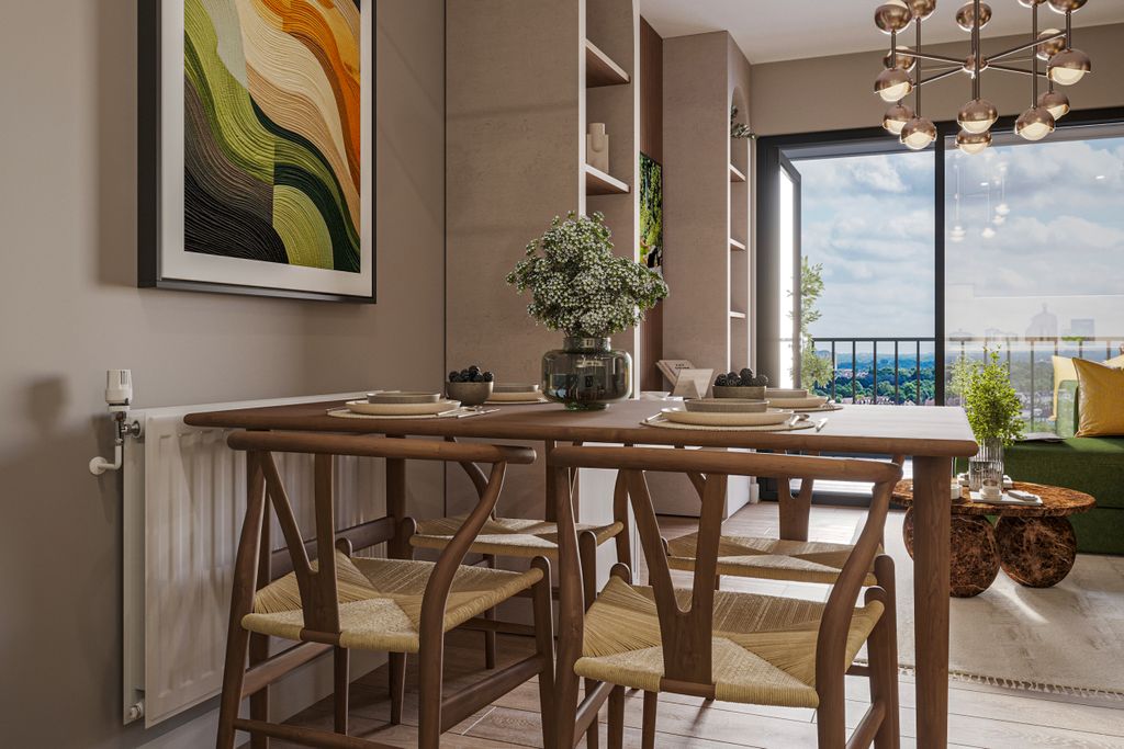 Property photo 3 of 7 Dining Table CGI - Bradbury Apartments